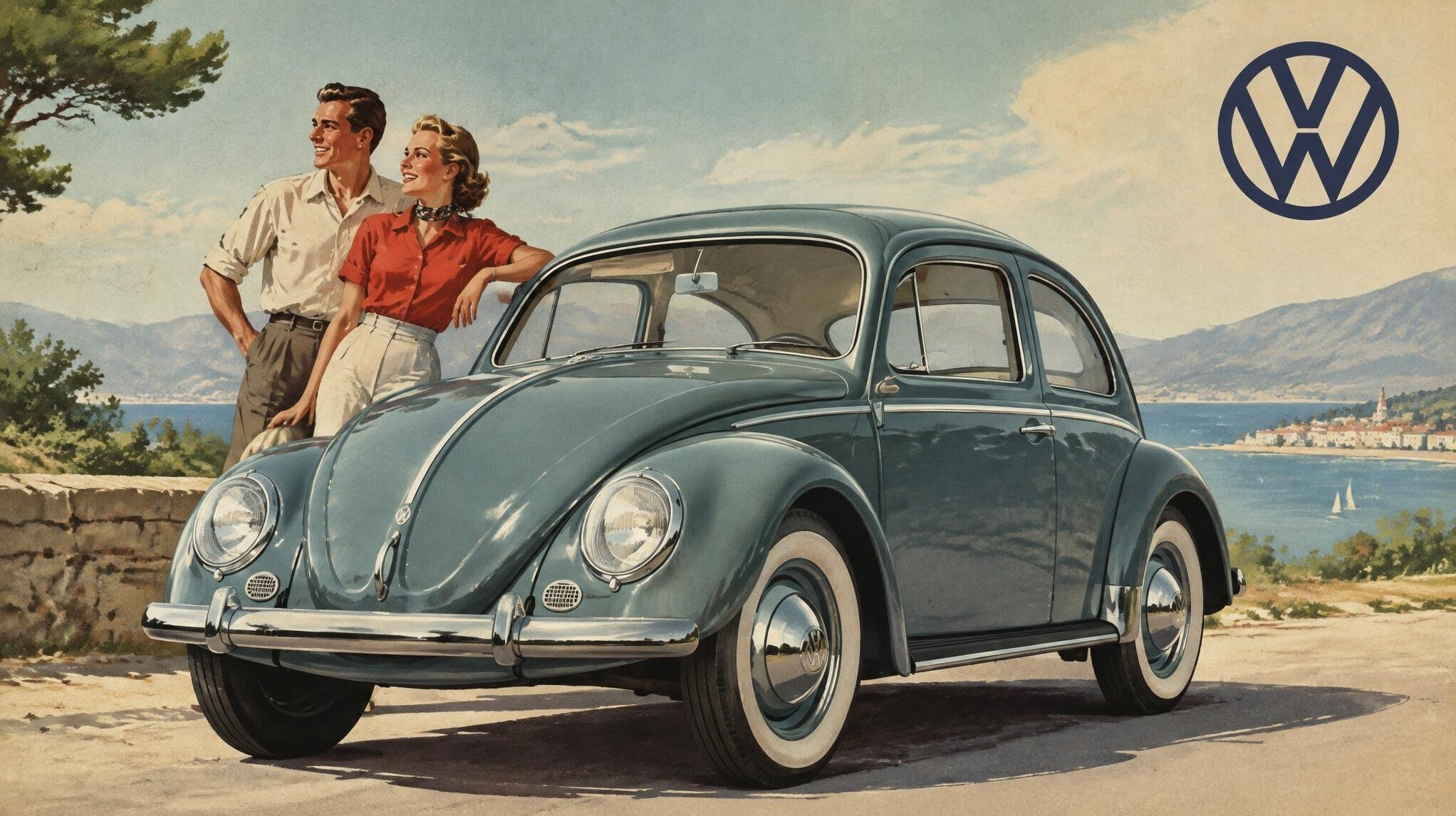 1950s car advertisement